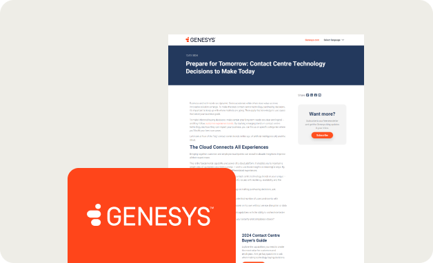Discover the Power of CX Cloud From Genesys and Salesforce