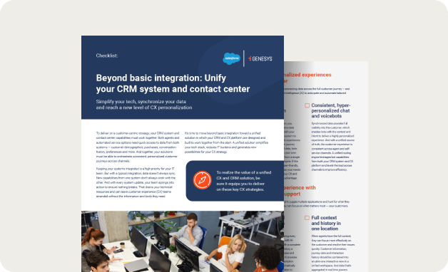 Unify Your CRM System and Contact Centre
